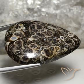 Jaspe Multicolorido Natural 50.43ct, Formato de pêra, Opaco