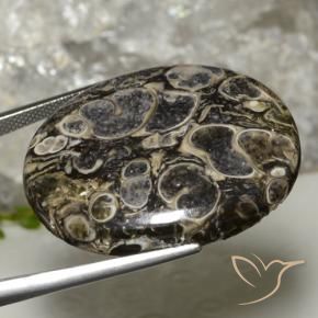 Jaspe Multicolorido Natural 37.90ct, oval, Opaco
