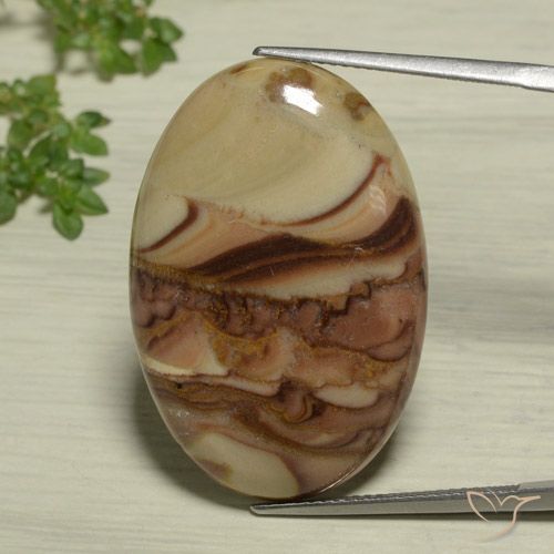 26.20ct Natural Multicolorido Jaspe, oval, Opaco