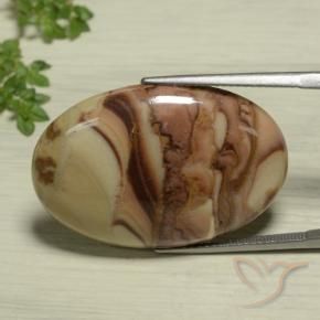 Jaspe Multicolorido Natural 26.20ct, oval, Opaco