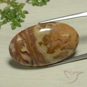 Jaspe Multicolorido Natural 23.47ct, oval, Opaco