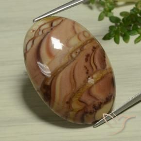 Jaspe Multicolorido Natural 22.47ct, oval, Opaco