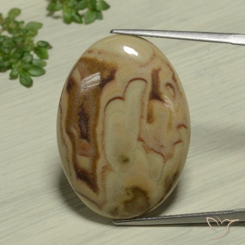 22.89ct Natural Multicolorido Jaspe, oval, Opaco