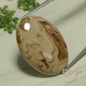 Jaspe Multicolorido Natural 22.89ct, oval, Opaco