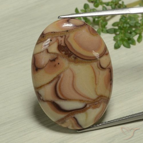 25.36ct Natural Multicolorido Jaspe, oval, Opaco