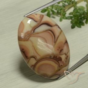 Jaspe Multicolorido Natural 25.36ct, oval, Opaco