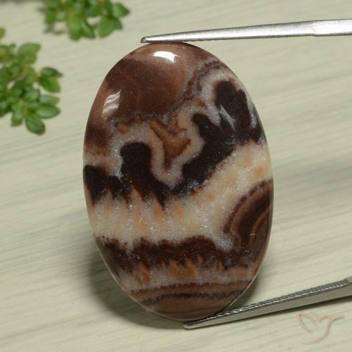 18.89ct Natural Multicolorido Jaspe, oval, Opaco