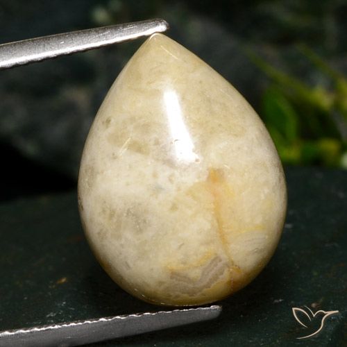 8.73ct Natural Multicolorido Jaspe, Formato de pêra, Opaco