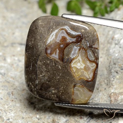 19.87ct Natural Multicolorido Jaspe, Almofada, Opaco