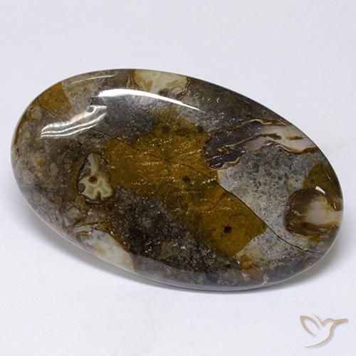 Jaspe Multicolorido Natural 48.91ct, oval, Opaco