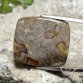 Jaspe Multicolorido Natural 18.40ct, Almofada, Opaco