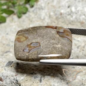 Jaspe Multicolorido Natural 18.40ct, Almofada, Opaco