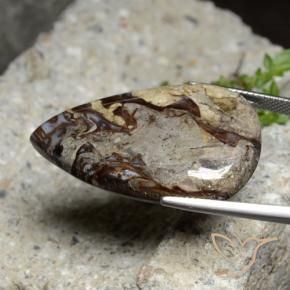 Jaspe Multicolorido Natural 37.59ct, Formato de pêra, Opaco