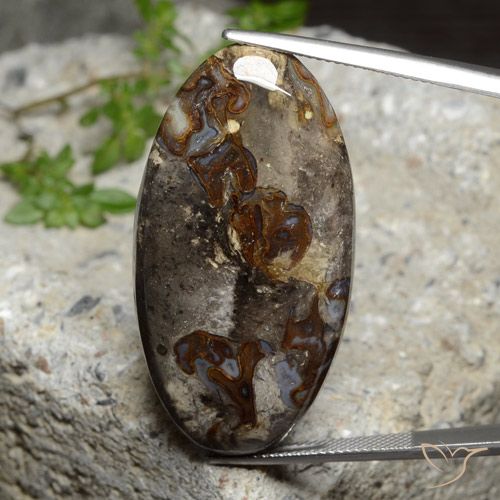 47.90ct Natural Multicolorido Jaspe, oval, Opaco