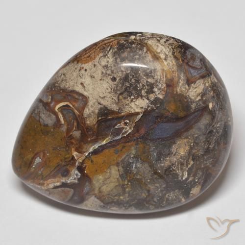 Jaspe Multicolorido Natural 35.91ct, Formato de pêra, Opaco