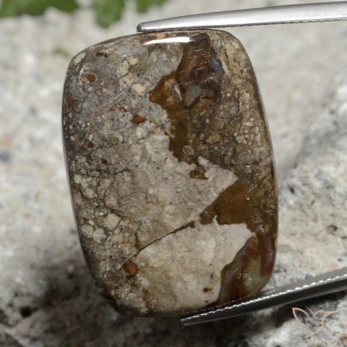 26.06ct Natural Multicolorido Jaspe, Almofada, Opaco
