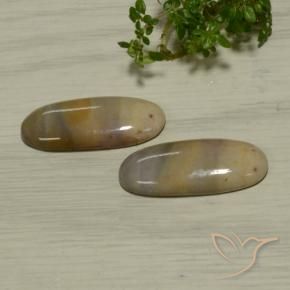 Pedras preciosas de Jaspe Multicolorido natural de 17.37 ct, oval, Opaco