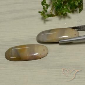 Pedras preciosas de Jaspe Multicolorido natural de 17.37 ct, oval, Opaco