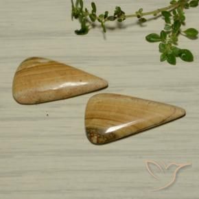 Pedras preciosas de Jaspe Multicolorido natural de 13.78 ct, Formato de pêra, Opaco