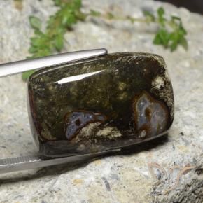 Jaspe Multicolorido Natural 26.54ct, Almofada, Opaco