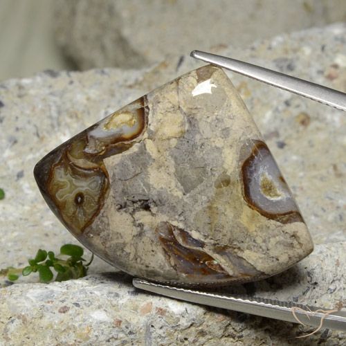 28.71ct Natural Multicolorido Jaspe, Trilhão, Opaco