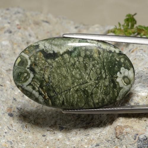 29.99ct Natural Multicolorido Jaspe, oval, Opaco