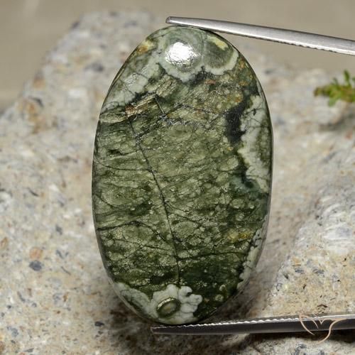 Jaspe Multicolorido Natural 29.99ct, oval, Opaco