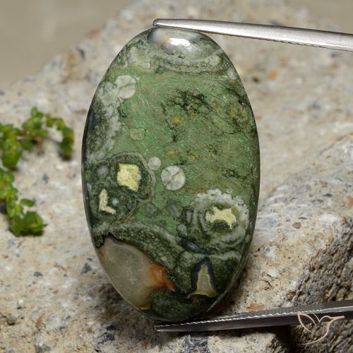 27.42ct Natural Multicolorido Jaspe, oval, Opaco