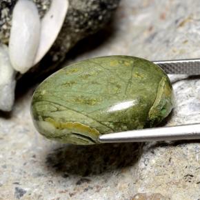 Jaspe Multicolorido Natural 11.38ct, Corte Oval, Opaco