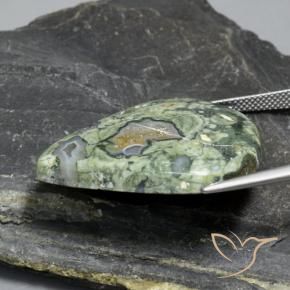 Jaspe Multicolorido Natural 35.35ct, Formato de pêra, Opaco
