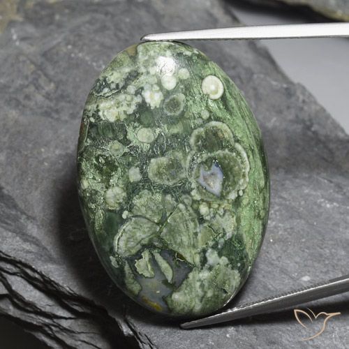 38.32ct Natural Multicolorido Jaspe, oval, Opaco, Photo A