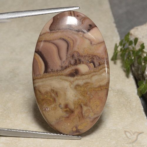 24.61ct Natural Multicolorido Jaspe, oval, Opaco