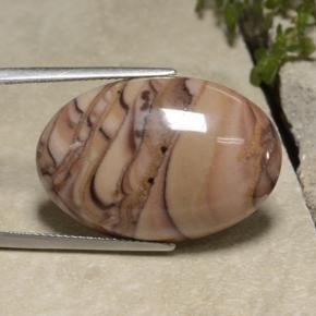 Jaspe multicolorido natural 23,62ct, corte oval, opaco