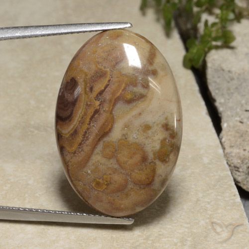 15.35ct Natural Multicolorido Jaspe, oval, Opaco