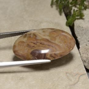Jaspe Multicolorido Natural 15.35ct, oval, Opaco