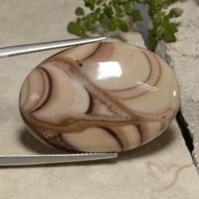 Jaspe Multicolorido Natural 26.81ct, oval, Opaco