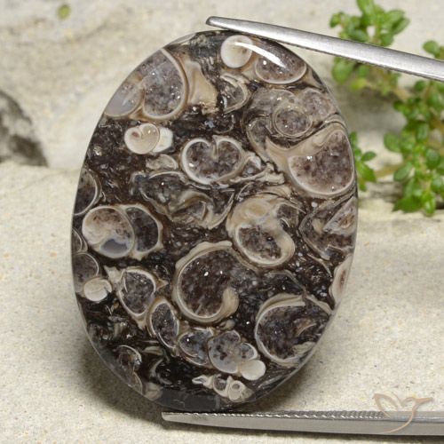 36.83ct Natural Multicolorido Jaspe, oval, Opaco, Photo A