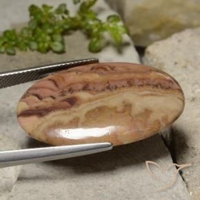 Jaspe Multicolorido Natural 16.98ct, oval, Opaco