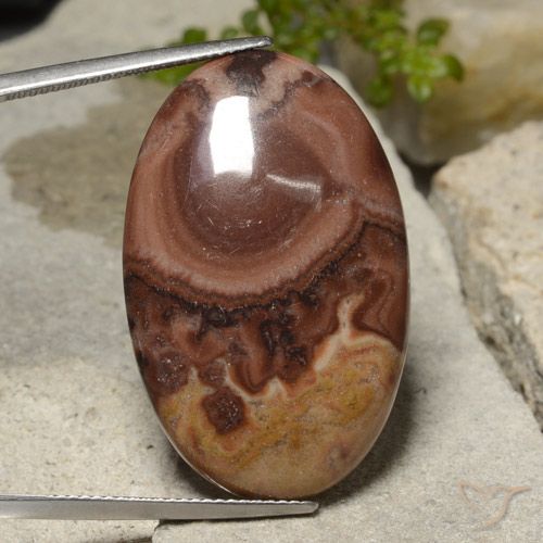 26.25ct Natural Multicolorido Jaspe, oval, Opaco