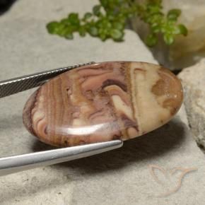 Jaspe Multicolorido Natural 18.42ct, oval, Opaco
