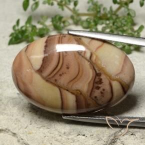 Jaspe Multicolorido Natural 25.71ct, oval, Opaco