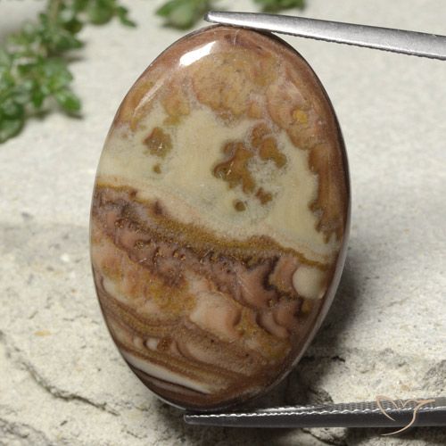 23.45ct Natural Multicolorido Jaspe, oval, Opaco