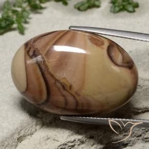 Jaspe Multicolorido Natural 25.96ct, oval, Opaco