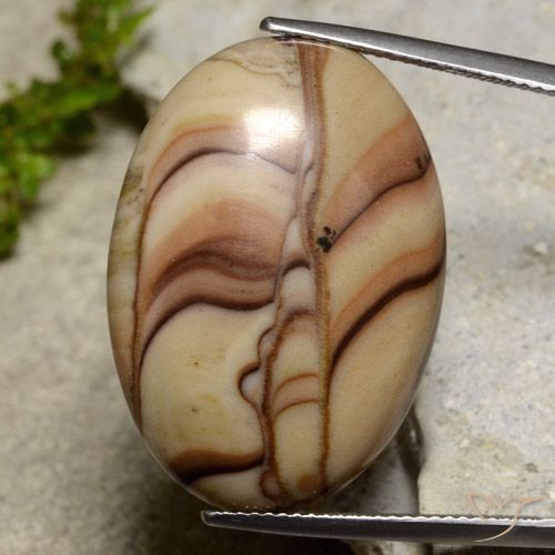 24.50ct Natural Multicolorido Jaspe, oval, Opaco
