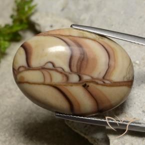 Jaspe Multicolorido Natural 24.50ct, oval, Opaco