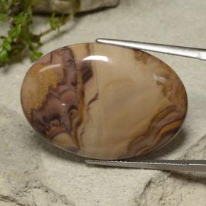 Jaspe multicolorido natural 24,47ct, corte oval, opaco