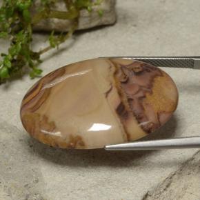 Jaspe multicolorido natural 24,47ct, corte oval, opaco