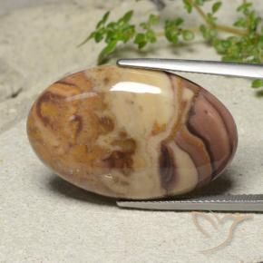 Jaspe Multicolorido Natural 23.49ct, oval, Opaco