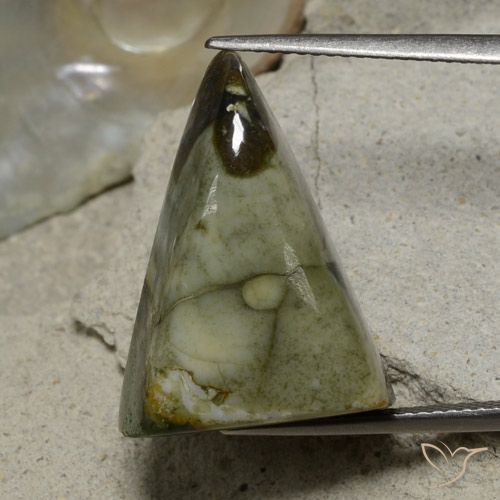 17.87ct Natural Multicolorido Jaspe, Trilhão, Opaco