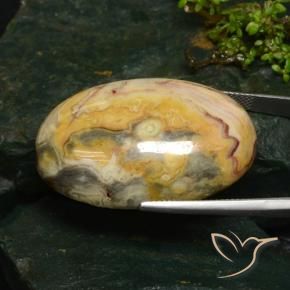 Jaspe Multicolorido Natural 63.09ct, oval, Opaco